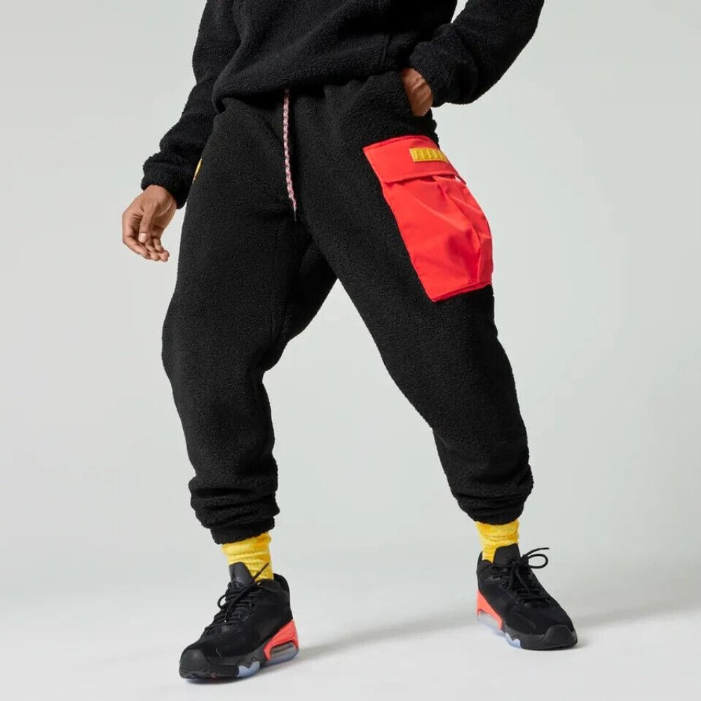 Nike Jordan Essential MS Statement Fleece Sherpa Pants Mens DC9730-010 - Picture 4 of 13